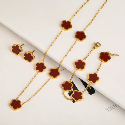 Flower Jewelry Set